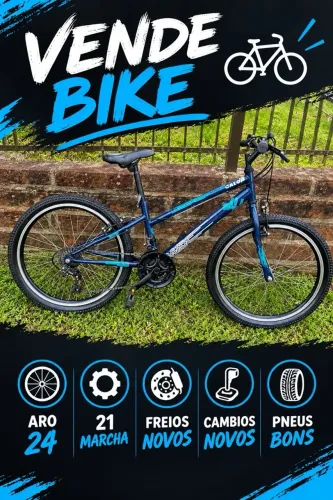 Bike Caloi Aro 24 - 21 Marchas