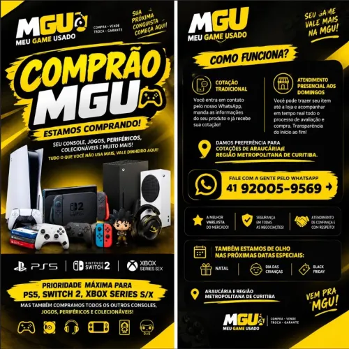 Compramos seu console, ps5, Xbox series, Nintendo switch2