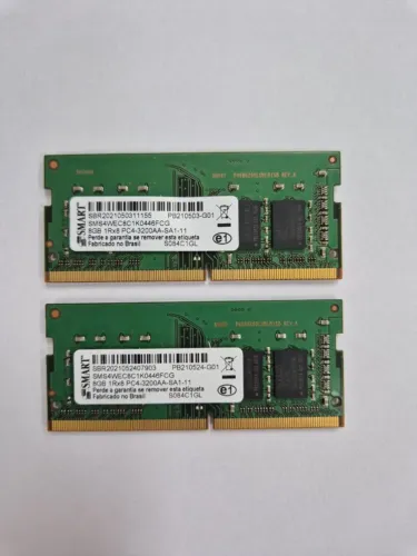 Kit Memória RAM Notebook 16GB (2x8GB) DDR4 3200MHz Smart Modular