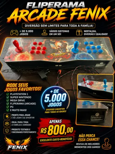 FLIPERAMA ARCADE FENIX 
