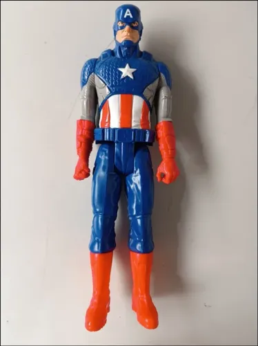Boneco Brinquedo Colecionável Articulado Capitão América - Hasbro 2014 - 29cm