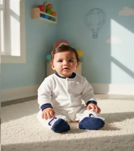 Macacão Longo Veludo Algodão Menino Original Beth Bebê Tam.3 Meses