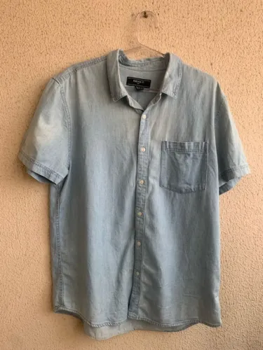 camisa jeans forever 21 masculina - tam. g