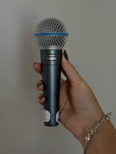 Microfone Shure Beta 58A Original - Novo Sem Uso Com Lacre XLR