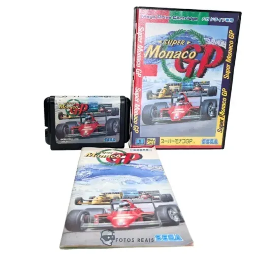 JOGO SUPER MONACO GP (JPN) NA CAIXA SEMINOVO - MEGA DRIVE