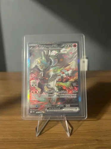 Carta Pokémon Fogo Branco Reshiram ex (166/086)