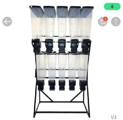 Suporte para ração com 10 garrafões 