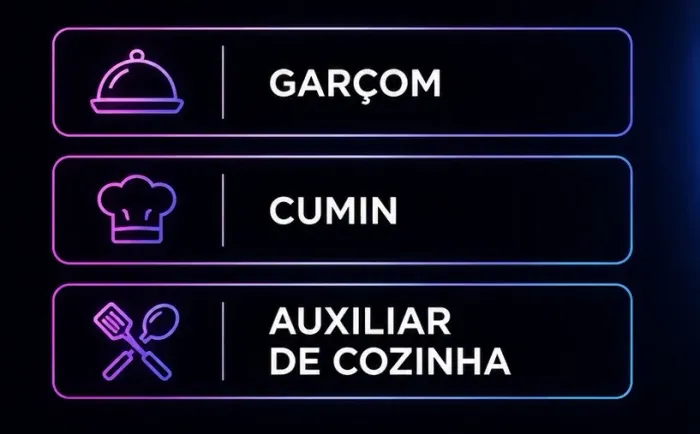VAGAS DE EMPREGO DISPONÍVEL