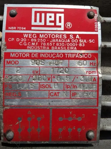 MOTORES DAS MARCAS WEG E VOGES