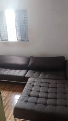 Sofá em suede 