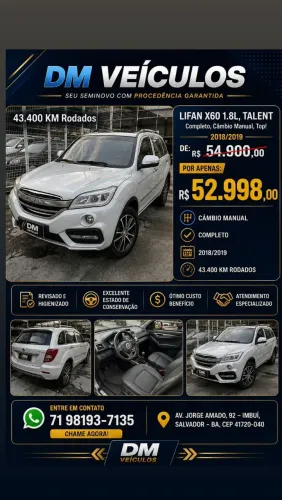Lifan X60 1.8 16V 128cv 5P Mec. 2019