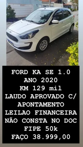 Ford KA 1.0 Se/se Plus Tivct Flex 5P 2020