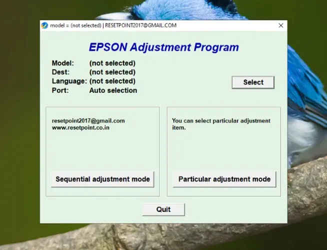 PROGRAMA DESTRAVA EPSON - L3100 - L3101 - L3110 - L3150 - ADJPROG