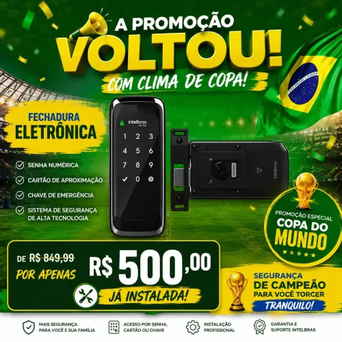 Fechadura digital+ instalação 