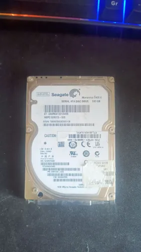 HD Seagate 2,5 500gb (Saúde crítica)