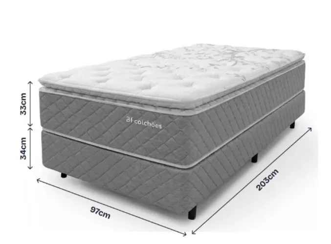 Vendo uma cama box solteirão nova