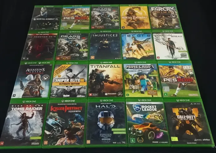 20 Jogos Xbox one (mídia física)