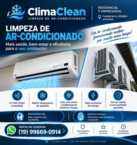 LIMPEZA DE AR CONDICIONADO