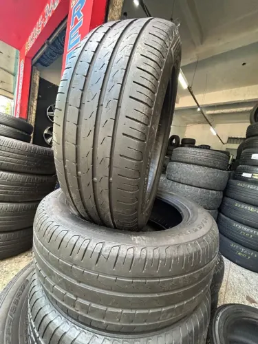 Pneus 195/55/16 Pirelli p7 por 550$ os dois instalados