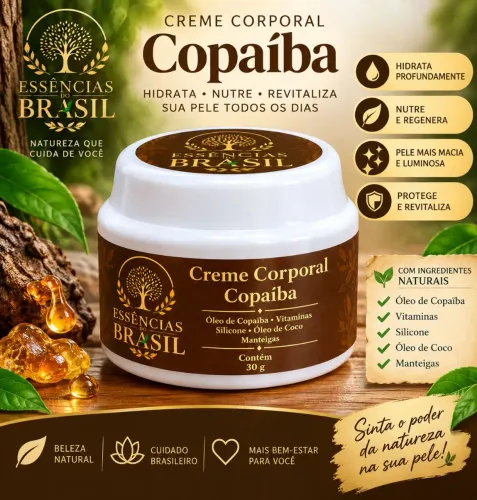 Creme Corporal Copaíba Essências do Brasil 30g