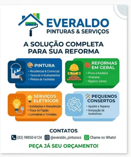 Pintura e serviços de manutenção