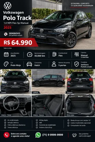Volkswagen Polo Track 1.0 Flex 12V 5P 2025