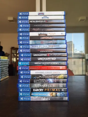 Coleção PS4 Original - God of War, Horizon, Uncharted, Skyrim e mais - 19 jogos
