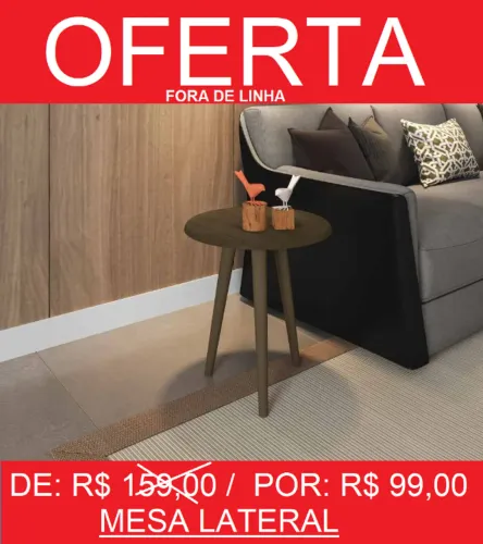 Mesa lateral - compre hoje e receba em até 72 horas 
