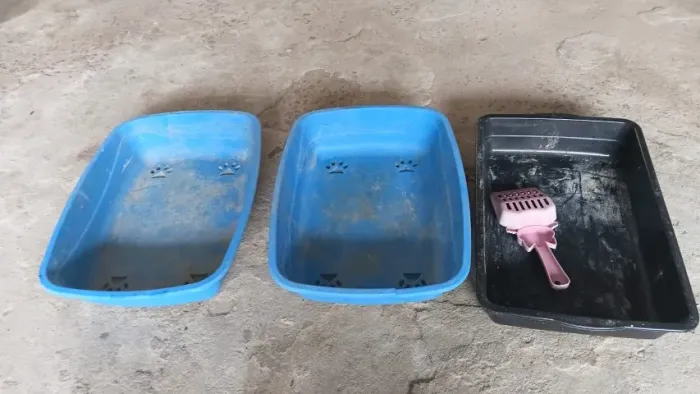 Caixa de areia para gato 3 por R$10,00