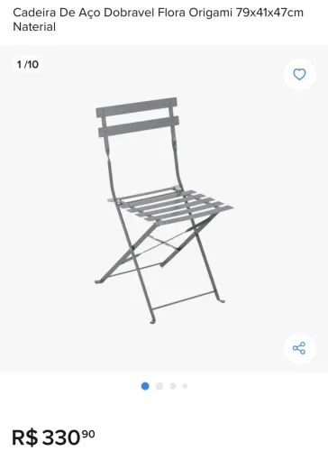 Cadeira dobrável tok stok