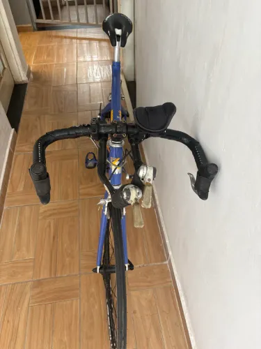 Bicicleta triatlon kestrel k500 ironman edição limitada azul