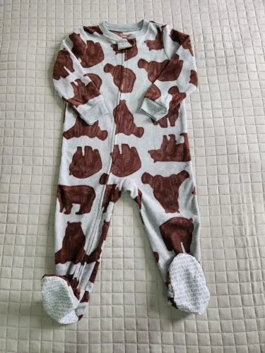 Macacão Carter's Fleece Tam. 24M Com Antiderrapante no Pé