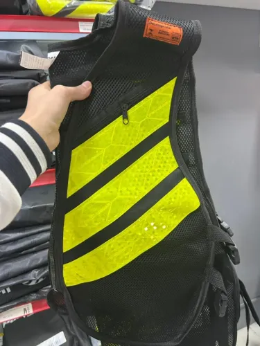 Colete Refletivo com bolso e zíper para motoqueiro