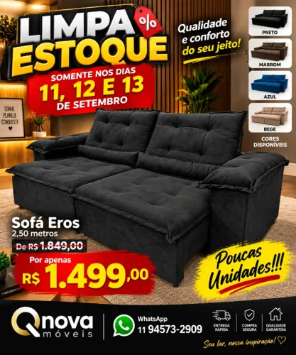 SOFÁ EROS 2,50M POR R$ 1.499 ?