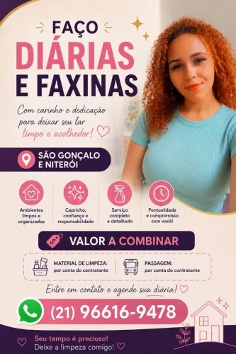 Diaristas e faxina