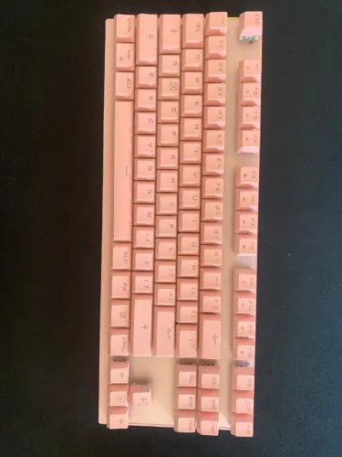 TECLADO MECANICO MOTOSPEED GK 82 ROSA SWITCH BLUE