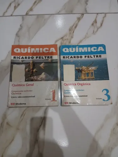 livros livros de química feltre 1 e 3