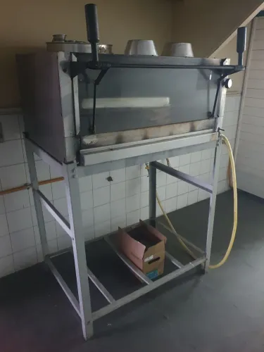 Forno industrial a gás, metal inox