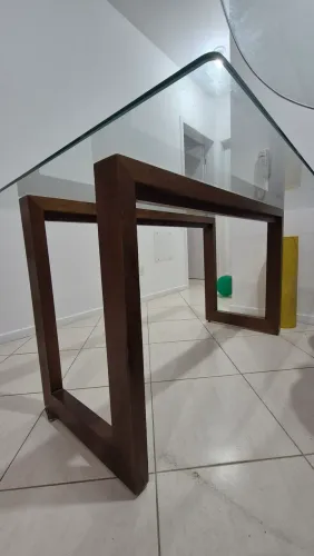 Mesa de vidro 4 lugares