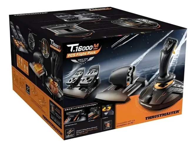 CONTROLE JOYSTICK THRUSTMASTER T-16000 FCS FLIGHT PACK
