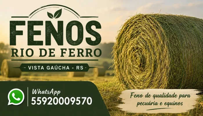 FENO DE QUALIDADE AZEVÉM. EQUINOS E PECUÁRIA