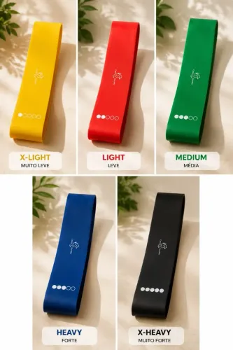 Kit 5 mini bands - Material de qualidade superior