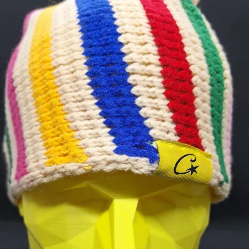 ? Gorro Touca Corteiz Big Crochet Beanie - Multicolor (Raro)