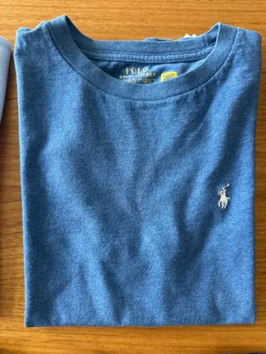 Camiseta Ralph Lauren Original - Tamanho M (10/12) - Usado (Estado Impecável)