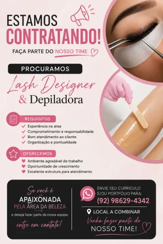 Procuro lash e depiladora  