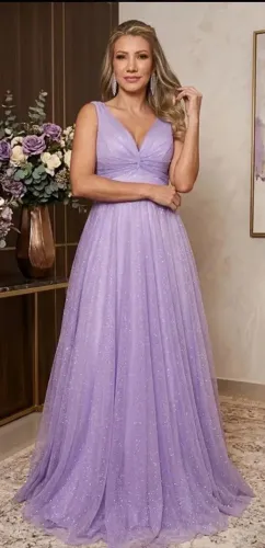 Vestido de festa lilás GG