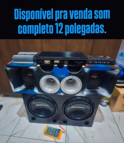 Som automotivo 12 polegadas completo