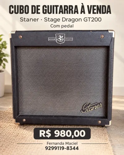 CUBO DE GUITARRA COM PEDAL