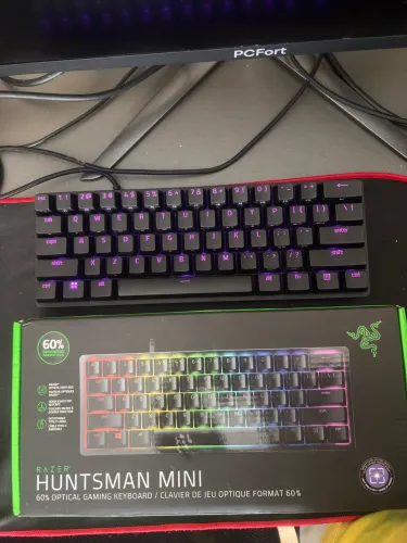 Teclado gamer huntsman mini preto razer 