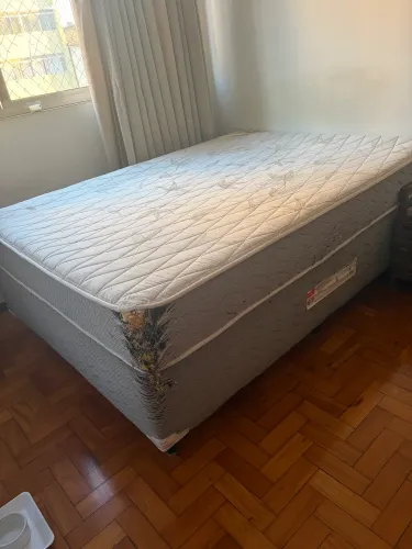 Cama Box Casal Orthocrin + Colchão